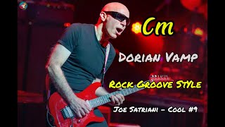 Cm Dorian Vamp Rock Groove Style Joe Satriani [upl. by Samalla131]