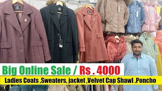 Ladies Coats Sweaters jacket Velvet Cap Shawl Winter Poncho RawalpindiIslamabad Pakistan 2025 [upl. by Ainoet]