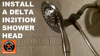 How to Install a Delta In2ition Shower Head [upl. by Ensign790]