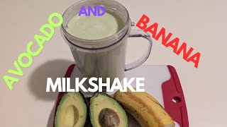 CREAMY AVOCADO AND BANANA MILKSHAKE AVOCADOSMOOTHIE healthydietrecipe [upl. by Amery275]