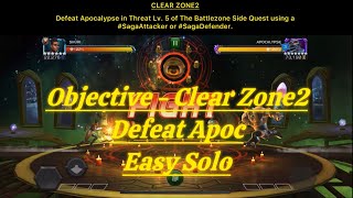 MCOC  CLEAR ZONE 2 Objective  Defeat Apocalypse  Easy Solo mcoc marvel [upl. by Balling]