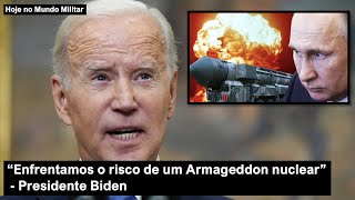 quotEnfrentamos o risco de um Armageddon nuclearquot  Presidente Biden [upl. by Trenna256]