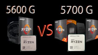 Ryzen 5 5600G vs Ryzen 7 5700G Full comparison [upl. by Atneuqal447]