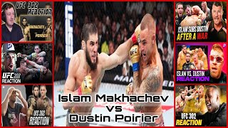 UFC 302 Islam Makhachev submits Dustin Poirier Reaction [upl. by Silletram]