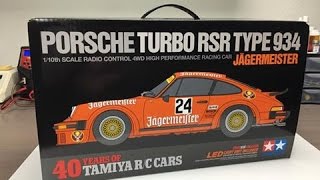 Unboxing Tamiya 40th Anniversary Porsche Turbo RSR Type 934 [upl. by Eul]