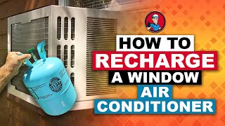 How To Recharge a Window Air Conditioner ⚡  HVAC Training 101 [upl. by Euv]