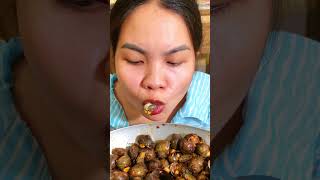 Snail fried delicious foods mukbang eatingshow food shorts [upl. by Madelena]