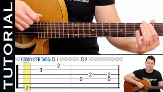 Como leer Tablaturas Tabs de guitarra fácil de guitarraviva Clase 1 [upl. by Hgielar]