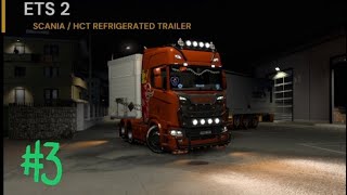 Euro truck simulator 2 3 Sausages delivery  In Helsinki new truck modification [upl. by Kella]