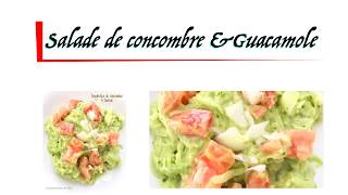 Salade de concombre et guacamole façon spaghettis [upl. by Cohen]