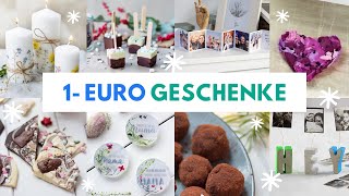 11 DIY und FOOD Geschenke für 1€ selber machen Günstige und kreative Ideen ❤️ [upl. by Griffin]