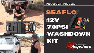 SEAFLO Portable 12V 70 PSI Washdown Kit  Product Information [upl. by Ennail835]