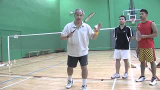 How To Stand During Serving and Receiving  Badminton Tips [upl. by Wernher]