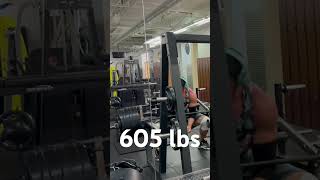 605 lb Zercher Squat [upl. by Tiduj155]