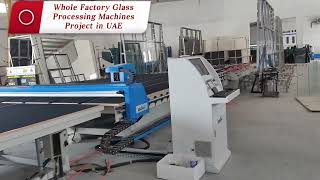 Glass Factory Project Glass Processing Machines work in UAEGlass Machine Glass Tempering Furnace [upl. by Assenal467]