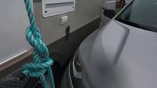 Getting my RV 5th wheel anchored ready for Hurricane Fiona This is how I did it [upl. by Conah760]