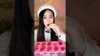 Thin red 🌿 ice eating asmr [upl. by Fran]