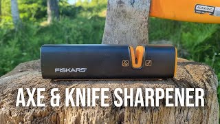 Is this Axe Sharpener any good  Fiskars Xsharp Review [upl. by Ahsikrats444]