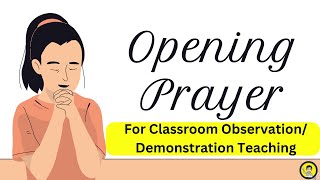 Classroom ObservationDemonstration Teaching Prayer [upl. by Devy946]