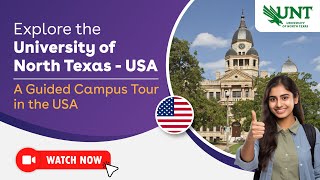 University of North Texas  USA  A Guided Campus Tour [upl. by Dicky]