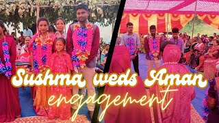 Munda welcome song  Sushma amp Aman engagement ceremonynew welcomesong munda song trending [upl. by Aerdnaed]