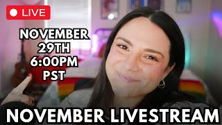 NOVEMBER LIVESTREAM [upl. by Eleen]