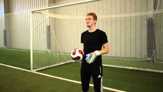 Soccer Goalkeeper OverArm Throw Warmup [upl. by Genni530]