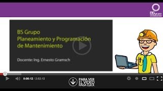 Planeamiento y Programación del Mantenimiento [upl. by Wilkison540]