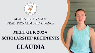 Meet our 2024 Scholarship Recipients Claudia [upl. by Hyo260]