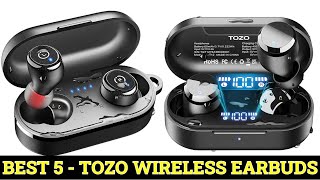 Top 5 Best Tozo Wireless Earbuds Reviews 2024 [upl. by Nimajnab]