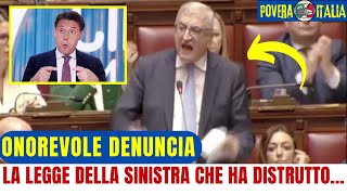 ONOREVOLE DENUNCIA ALLA CAMERA LA LEGGE CHE LA SINISTRA HA VOTATO DI NASCOSTO E HA LITALIA [upl. by Anthiathia]