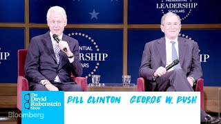 The David Rubenstein Show Clinton and Bush [upl. by Higley]