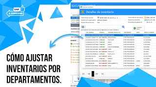 Ajuste de Inventarios por Departamento en Akasia Punto de Venta [upl. by Ahsirtak]