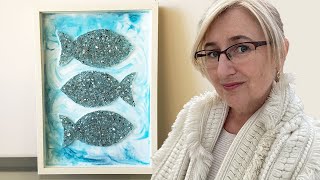 How I created crushed glass fish and set them in resin [upl. by Hendren260]