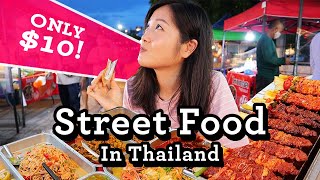 CHEAP Street Food Under 10 ENTH Sub  Chiang Mai Thailand  อาหารไทยในตลาดเชียงใหม่ [upl. by Dom890]