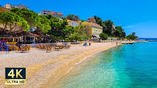 Podgora Croatia 🇭🇷 4K Makarska Riviera Walking Tour 2023 [upl. by Fielding]