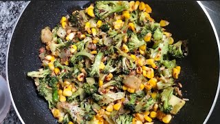 sauté vegetarian Veg Saute recipe  Broccoli saute recipe  Broccoli snack  Easy snacks recipes [upl. by Winfred425]