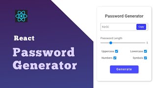 React js Password Generator [upl. by Nibroc]