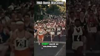 1960 Rome Olympics Marathon  Start and Early Stages Amidst Ancient Roman Landmarks [upl. by Koerlin]