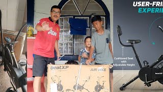 BeatXP Air Bike Exercise cycle for Home amp Gym unboxing [upl. by Drarej]