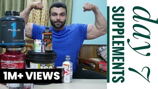 Best Supplements To Build Muscle And Burn Fat  Day 7  Fat To Fit 60 Days Transformation [upl. by Oriel462]