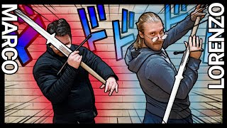 Two Handed Sword Spadone  HEMA sparring  Marco VS Lorenzo [upl. by Surad]