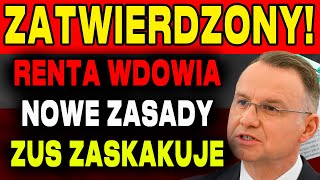 RENTA WDOWIA ZUS OGŁASZA NOWE ZASADY BĘDĄ TO NAJWIĘKSZE WYPŁATY DLA WDÓW W GRUDZIEŃ 2024 [upl. by Scevour]