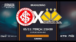 INTER 2 x 0 CRICIÚMA  BRASILEIRÃO  JORNADA DIGITAL  05112024 [upl. by Potash682]