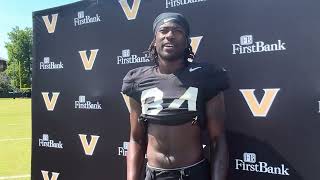 TE Kam Johnson post fall practice 813 [upl. by Eivets]