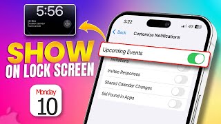 How to Show Upcoming Calendar Events on iPhone Lock Screen  Stay Organized at a Glance [upl. by Eseerehs]