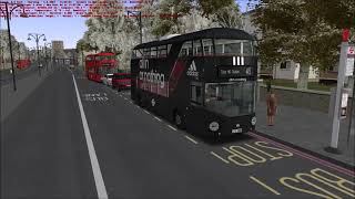 OMSI 2 ROUTE VISUAL  London Bus Route 415 Bricklayers Arms to Tulse Hill  New Routemaster LT682 [upl. by Yelsew]