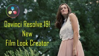 Davinci Resolve 19 Film Look Creator  A Brand New Feature to make your images look like film [upl. by Neri418]