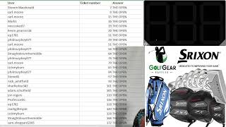 LIVE DRAWS FOR A FULL SET OF SRIXON WITH STAFF BAG A BLACKOUT DRIVER AND LOTS LOTS MORE [upl. by Anide]