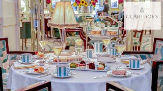 Claridgess Afternoon Tea  Londons Best 5star luxury hotel [upl. by Aidas]